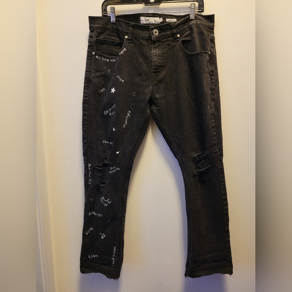 Custom Painted Skinny Jeans